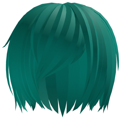 (｡･ω･｡) niche anime hair in miku green Roblox item