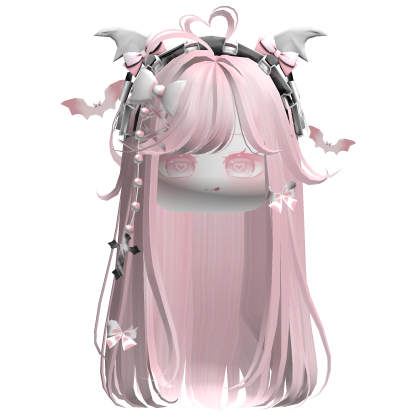 Vamp Straight  Hair w/Headband (Light Pink)