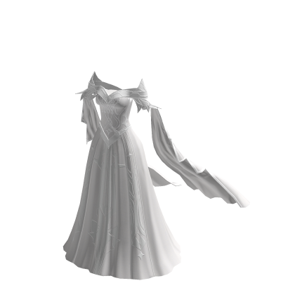 ♾️ White & silver lunar goddess dress thumbnail