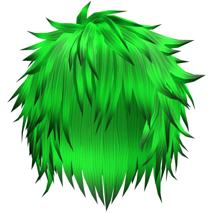 Neon Green Messy Emo Scene Wolfcut Hair Roblox item
