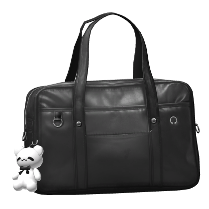  3.0 Japanese Grey School Bag W White Bear Decor
