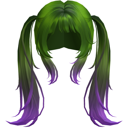 Hulk Halloween Green Purple Cutesy Pigtails Roblox item