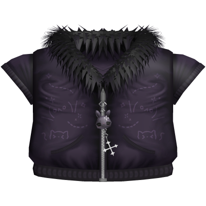 Purple Gothic Kawaii Emoticon Bunny Vest Roblox item