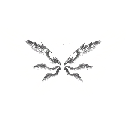 Glowing Angel Wings w/ Halo - White (Emissive) Roblox item