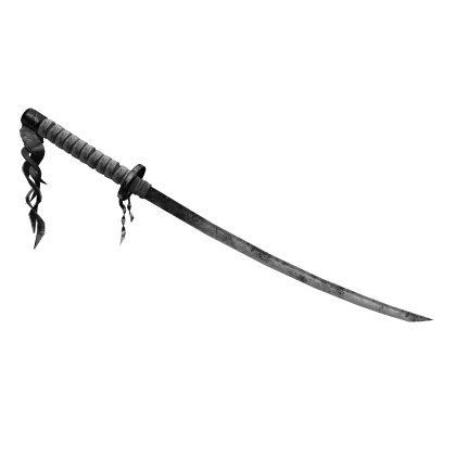 Worn Down Monochrome Black & White Katana Roblox item