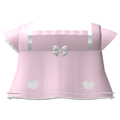 ♡ kawaii paw bow on flowy pink short sleeved top