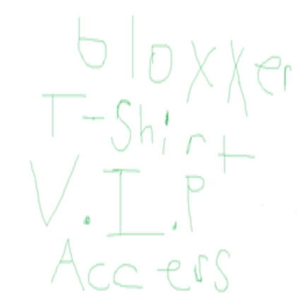 Bloxxers t-shirt VIP decal free for all people Roblox decal