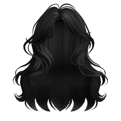 Roblox hair preview for Black Aesthetic Long Wavy Hair
