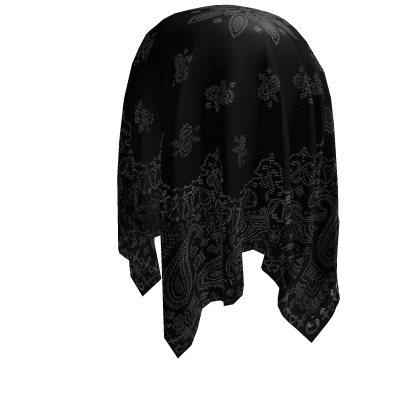 Black Pattern Head Wrap 