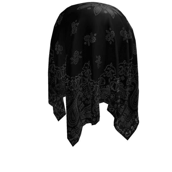 Black Pattern Head Wrap 