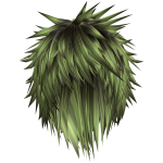 green monster messy spiky scene long emo hair 92.