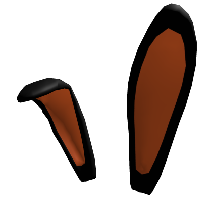 Halloween Bunny Ears Black and Orange