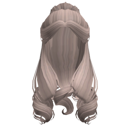 Curly Half up Half Down in Ash Blonde Roblox item