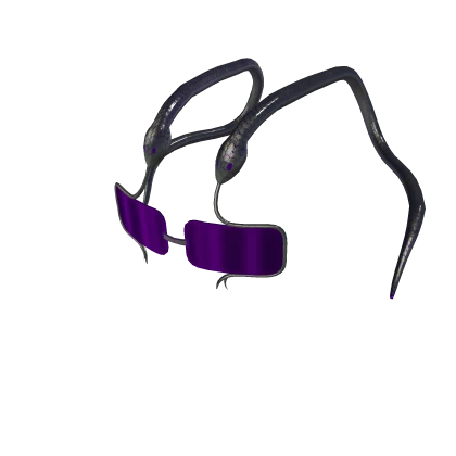 METAL SNAKE GLASSES WITH PURPLE LENSES | PBR | | Roblox Item