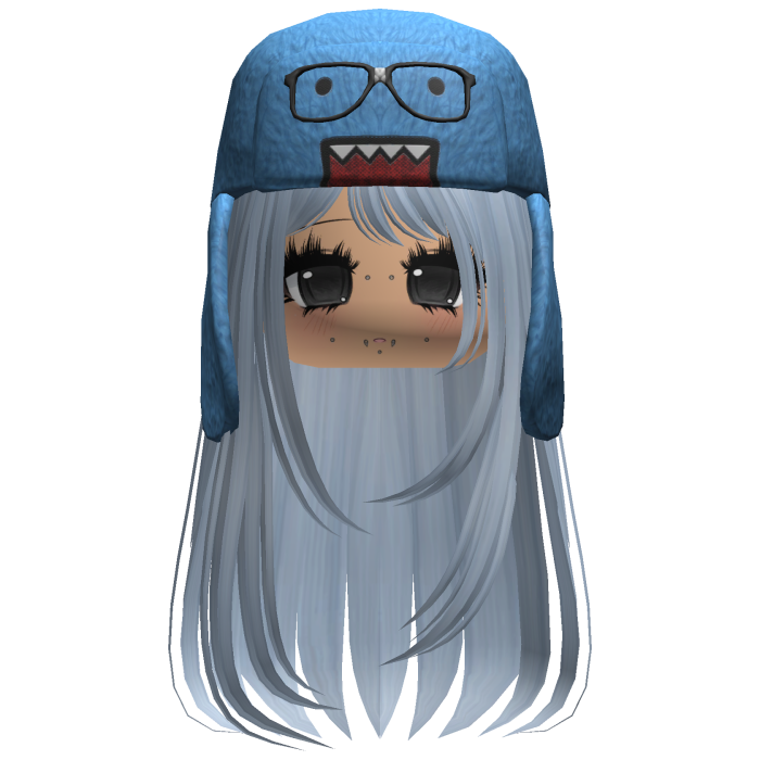 Domo Long Girl Hair Sky Blue V2