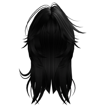 Black Grunge Y2K Layered Shaggy Wolfcut Roblox item
