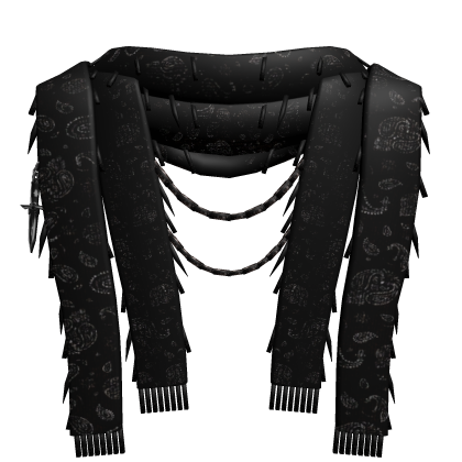 Black Grunge Y2K Scarf
