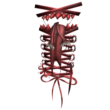 Red Creepycore Back Monster Stitches
