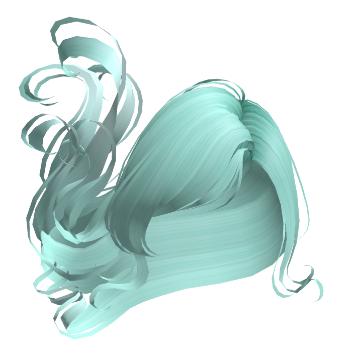 floating magical angel hair in teal