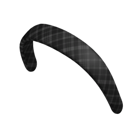 Trendy Headband (Black Plaid) Roblox item