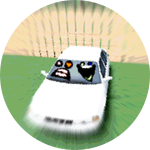 SPEEDY CAR and rusty car