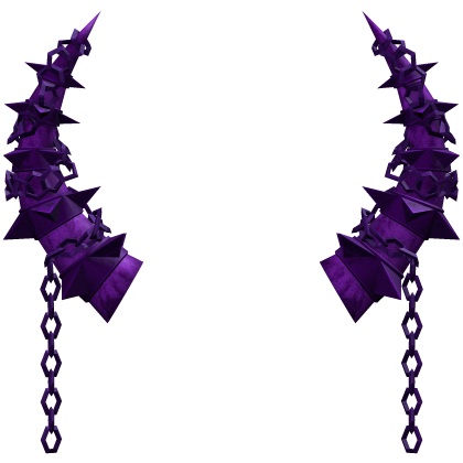 Chained Spiked Horns In Purple  Roblox item