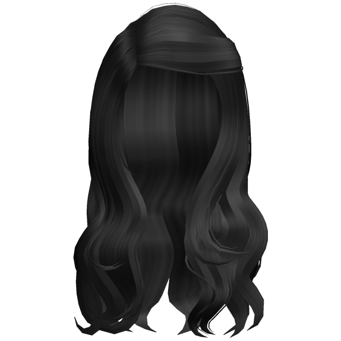 Black Wavy Chic Side Part Hair