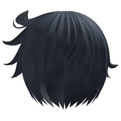 (◞‸◟,) Windy Messy Emo Vkei Anime Hair ҂ Dark Blue