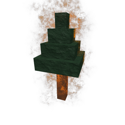 Tree/pine on fire