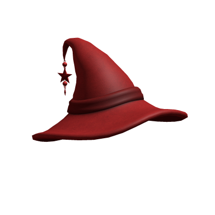 halloween red witch hat