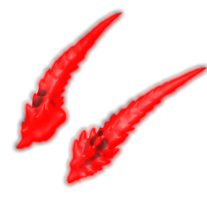 Glowing Demon Horns (Emissive) - Red