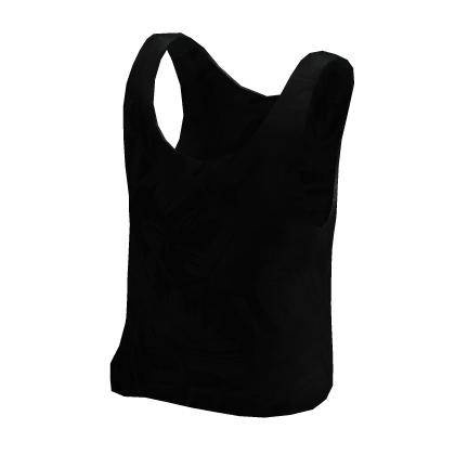Summer Brush Pattern Tank Top | Black thumbnail