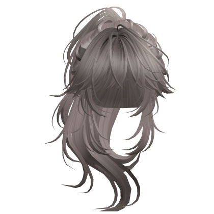 Wolfcut Anime Layered Ponytail Ash Blonde