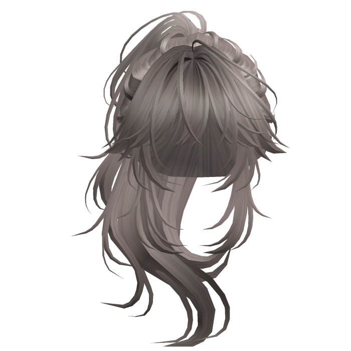 Wolfcut Anime Layered Ponytail Ash Blonde