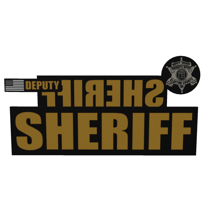 B/Y Clayton County Sheriff Patrol Patches (LBV)