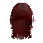 Straight Red Girl Hair