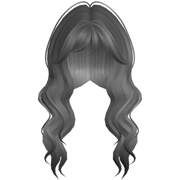 Soft Wavy Hair w/ Side Bangs (Gray)