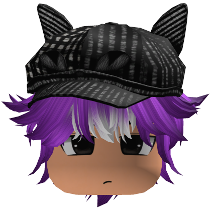 Messy Fluffy Emo Y2K Boy Hair VKAI purple CAT
