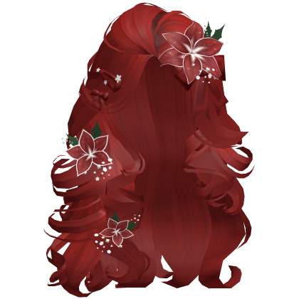 ♡ Christmas Blowout w/ Flowers (Red)