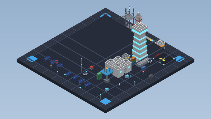 Low Poly Space Station Base Map Sci Fi preview 6