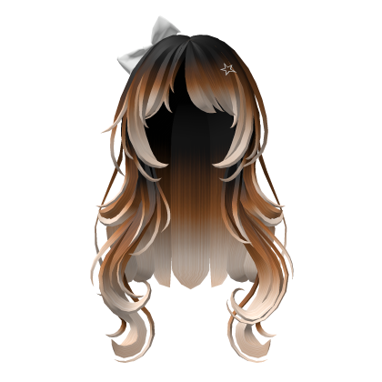 Cute Long Wavy Brown Hair Roblox item