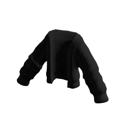 Black Oversized Wool Jacket