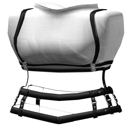 Cropped with Silver Structured Harness