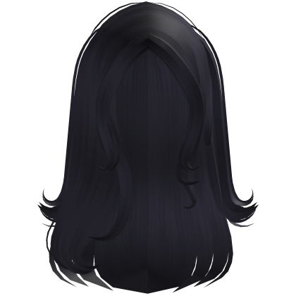 ۶ৎ | half up long sweet swoop dark blue hair Roblox item