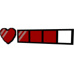 Red 8-Bit Health HP Bar