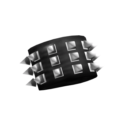 Right Emo Gothic Spiked Stud Bracelets (Black) thumbnail