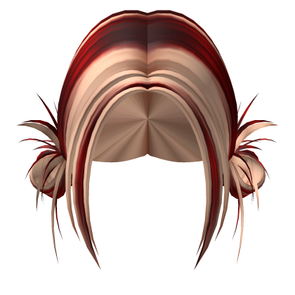 Messy Y2K Buns (Red to Blonde) Roblox item