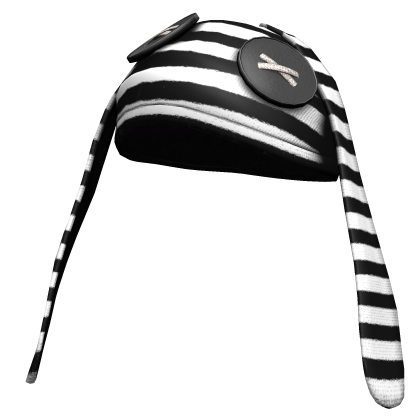 Striped bunny hat