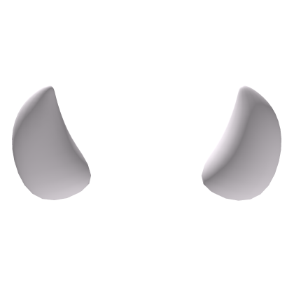 small white horns 