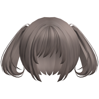 moe swirl kawaii soft ponytails ash brown